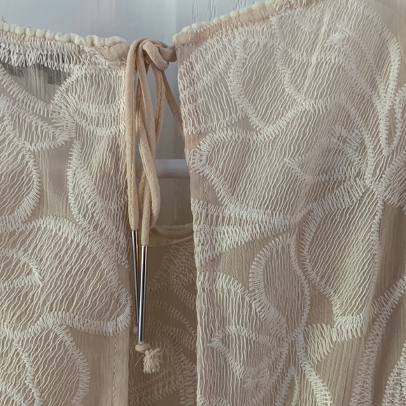 Suncoo Paris Serlie Robe Carry Lace Embroidered Dress Being Size T2/M ruffle - Picture 8 of 16